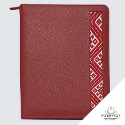 lasmejorescarpetas.com - en donde comprar - Carpeta Folder Piel Promocional Brocado