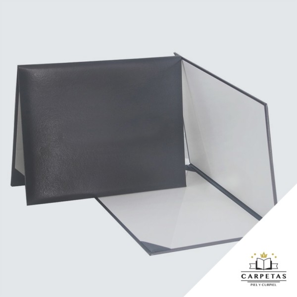 Portadiploma vista doblado y vista de frente