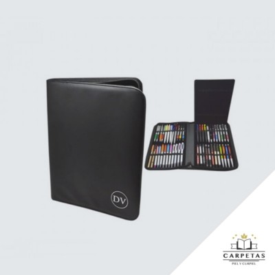 CARPETA DOBEL de curpiel en puebla